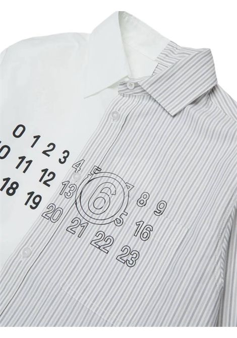 Camicia con logo MM6 KIDS MAISON MARGIELA | M61093 MM08NM6C51